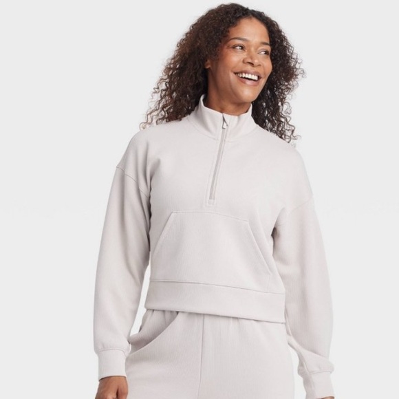 all in motion Tops - NWT “ALL IN MOTION” women’s half zip sweatshirt, size medium
